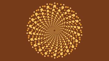 Abstract spiral dotted vortex style urgency red pink color background. vector