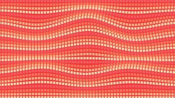 Abstract data flowing wavy line background in red. vector