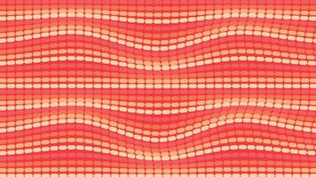 Abstract data flowing wavy line background in red. vector