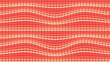 Abstract data flowing wavy line background in red. vector