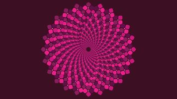 Abstract spiral women's day themed dotted vortex style background. vector