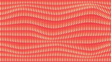 Abstract data flowing wavy line background in red. vector