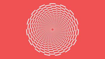 Abstract spiral simple vortex style urgency background in red color. vector