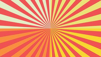 Abstract spiral simple vortex style urgency background in red color. vector