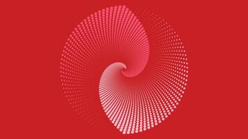 Abstract spiral dotted vortex style urgency red pink color background. vector