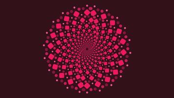 Abstract spiral vortex pink color minimalist background. vector