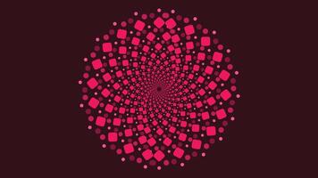 Abstract spiral vortex pink color minimalist background. vector