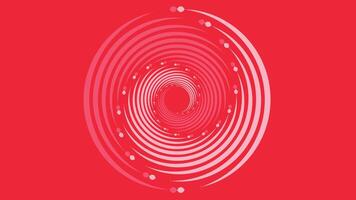 Abstract spiral dotted vortex style urgency red pink color background. vector