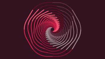 Abstract spiral round vortex style data cycle background. vector