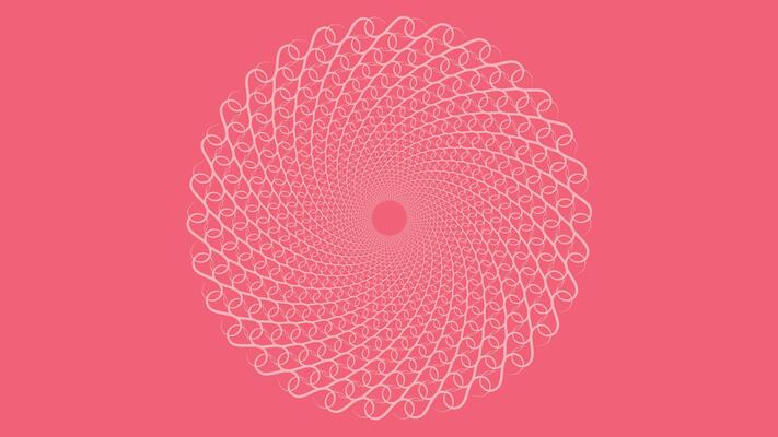 Abstract spiral pink and red love women's day background in red