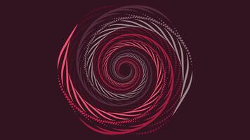 Abstract spiral round vortex style data cycle background. vector