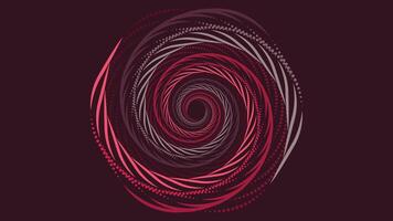 Abstract spiral round vortex style data cycle background. vector