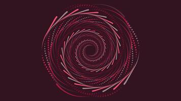Abstract spiral round vortex style data cycle background. vector