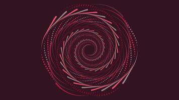 Abstract spiral round vortex style data cycle background. vector