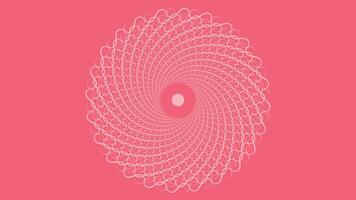 Abstract spiral pink and red love women's day background in red vector