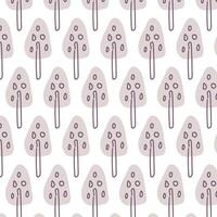 Seamless pattern in Scandinavian style Simple pattern with trees Hand drawn vector