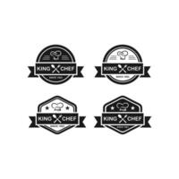 Restaurant Chef Cap Logo Vector. Creative food logo vector. Isolated on white background. vector