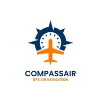 Travel compass logo design template. Concept of holiday, tourism, trip, exploration, etc. vector