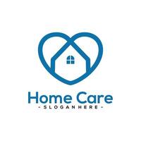 Home Care Logo Template Design. vector