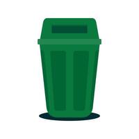 Trash can icon. trash simple sign. Trash can with recycle vector isolated on a white background. Garbage Icon vector. Garbage vector design illustration. Trash can icon similar design