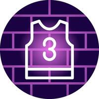 Basketball Jersey Creative Icon Design vector