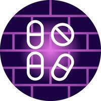 Pill Creative Icon Design vector