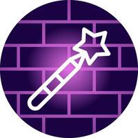 Magic Wand Creative Icon Design vector