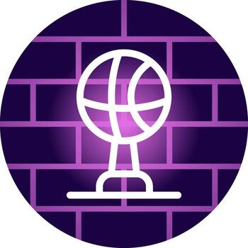 diseño de icono creativo de trofeo vector