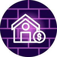 House Sale Creative Icon Design vector