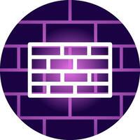 Brick Wall Creative Icon Design vector