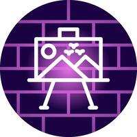 Paint Canvas Creative Icon Design vector