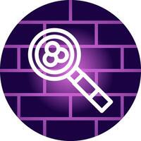 Magnifying Glass Creative Icon Design vector