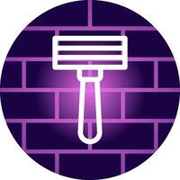 Razor Blade Creative Icon Design vector