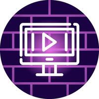 Video Marketing Creative Icon Design vector