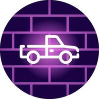 Pickup Truck Creative Icon Design vector