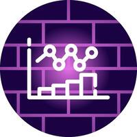 Bar Chart Creative Icon Design vector