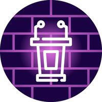 Lectern Creative Icon Design vector