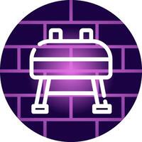 Vaulting Horse Creative Icon Design vector