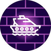 Ship Creative Icon Design vector