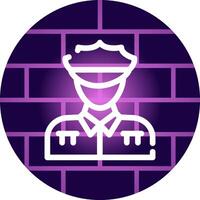 Police Man Creative Icon Design vector