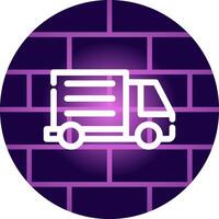 Delivery Truck Creative Icon Design vector