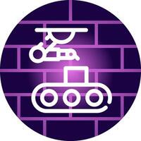 Conveyor Belt Creative Icon Design vector