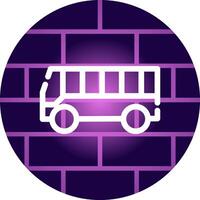 Bus Creative Icon Design vector