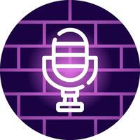 Microphone Creative Icon Design vector