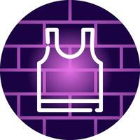 Tank Top Creative Icon Design vector