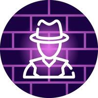 diseño de icono creativo detective vector