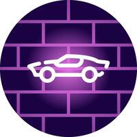 Sports Car Creative Icon Design vector