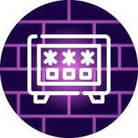 Safe Box Creative Icon Design vector