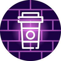 Paper Cup Creative Icon Design vector