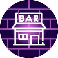 Bar Creative Icon Design vector